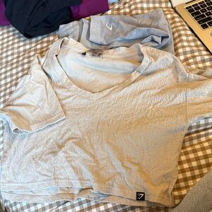 Tan gymshark towel tee